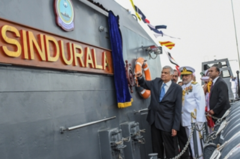 Prime Minister commissions 2nd Advanced Offshore Patrol Vessel of Sri Lanka Navy