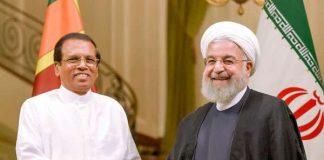 President Maithripala meets the Iranian president