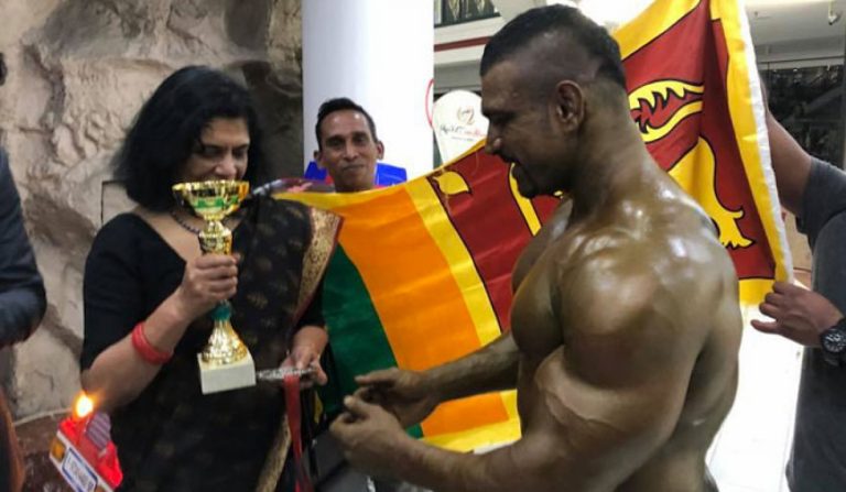 Sri Lanka’s Lucien Pushparaj from Sri Lanka wins 2nd place at the Austrian International Bodybuilding Championship