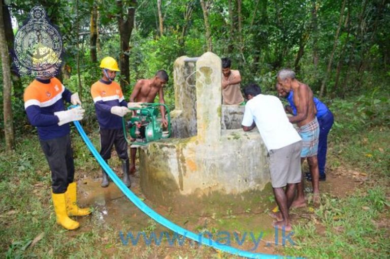 Post disaster relief work begun by sri lanka navy