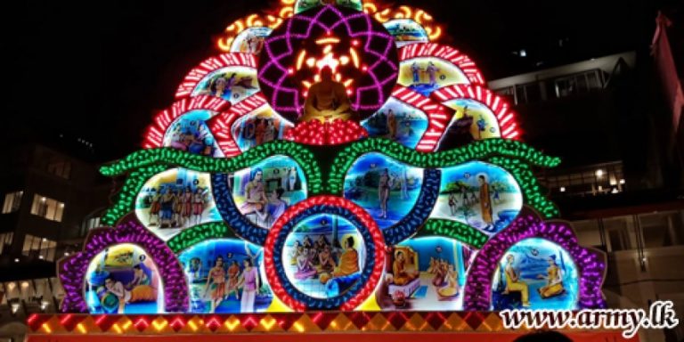 Army builds Vesak Pandol in Malaysia Making History