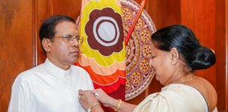 First Flag of War Heroes Commemoration Month pinned on President Maithripala
