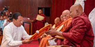 Duties on behalf of the Buddhism and the maha sanga will be fulfilled – President