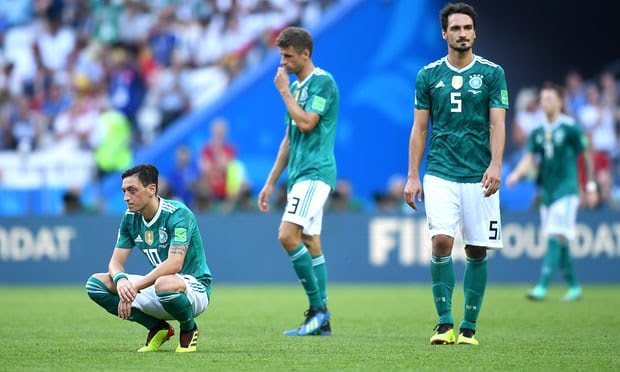 Defending champions Germany crash out of the  worldcup to South Korea