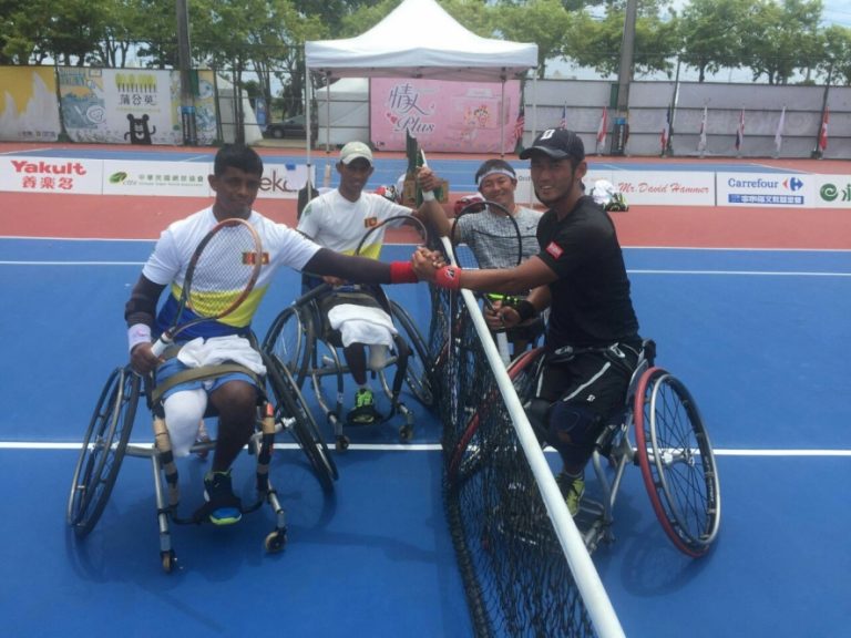 Army wheelchair tennis team wins Taipe’s Men’s Doubles