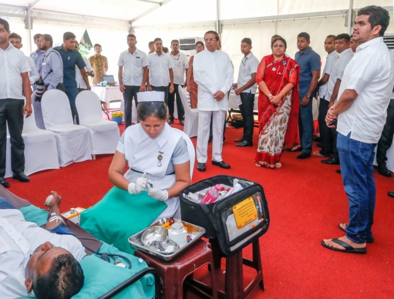 Blood Donation campaign conducted at the President’s House
