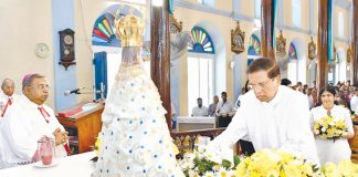 President visits Shrine of Madhu