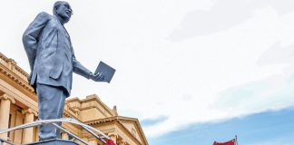C. W.W Kannangara statue unveiled at the Presidential Secretariat