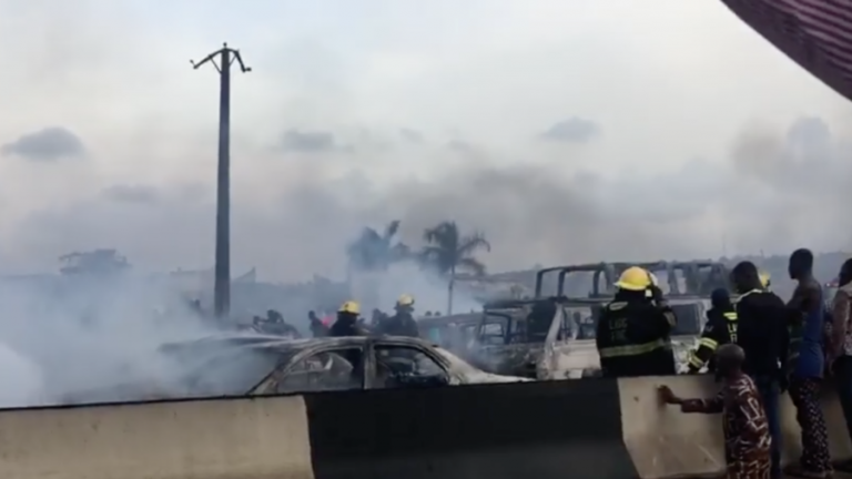 Nigeria gas tanker explosion kills dozens