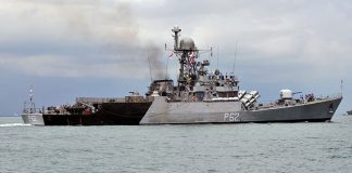 A trio of Indian Navy ships arrived at the port of Trincomalee