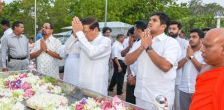 President worships ancient Kirivehra and obtains blessings