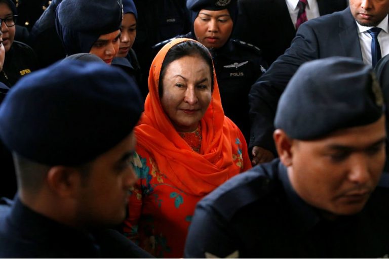 Wife of ex-Malaysian leader charged with money laundering