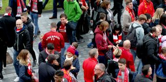 Liverpool fan injured after Naples attack