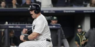 Yankees pound A’s to win second straight wild-card game