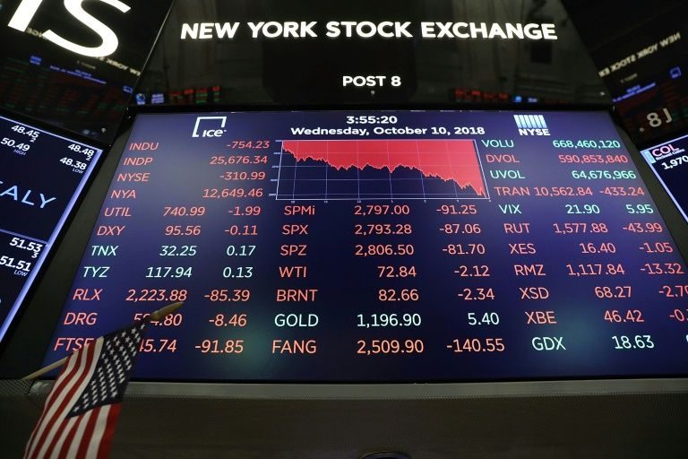 Global stocks tumble after Trump ‘crazy’ Fed comment