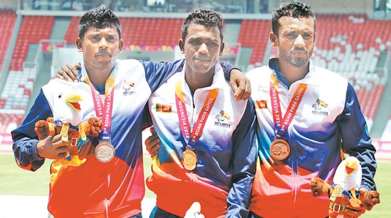 Third Asian Para Games : SL make clean sweep in men’s 200m event