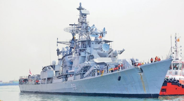 Indian Naval Ship Rajput at the Colombo Port