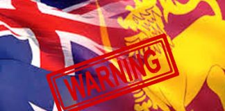 Australia warns Sri Lankans