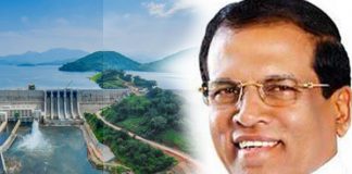 President opens sluice gates of Moragahakanda Reservoir