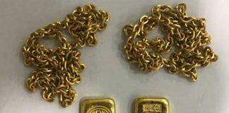 SL and Maldivian held with gold worth over Rs 3.1 million