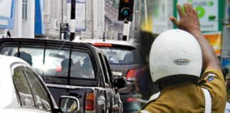 Heavy traffic at Warakapola