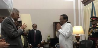 Ranil Wickremesinghe sworn in as PM