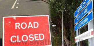Lotus Road closed due to protest