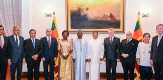 Twelve new foreign envoys presents credentials to President