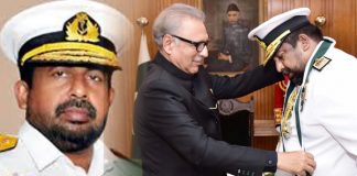 Pakistan confers Nishan-i-Imtiaz on Admiral Ravindra Wijegunaratne