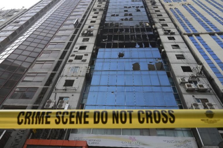 Bangladesh arrests owners of blaze-hit Dhaka tower