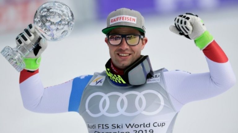 Swiss skier Beat Feuz wins second World Cup downhill title