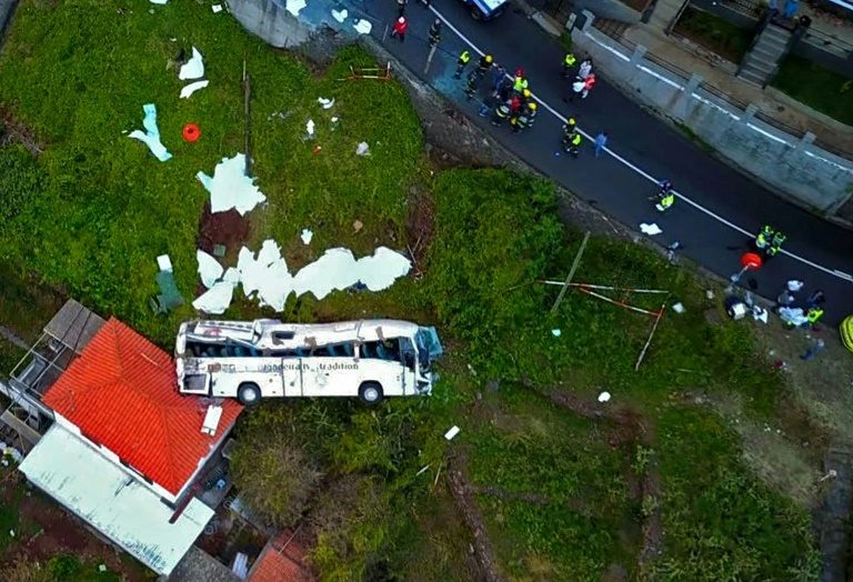Madeira in mourning after 29 German tourists die in bus crash