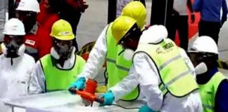 769 kg of seized Cocaine destroyed publicly