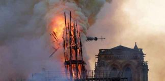 Race on to cover Notre-Dame as rainclouds gather over Paris