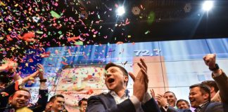 Ukraine comedian Zelensky wins presidency in landslide