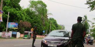 Special vehicle check in Vavuniya