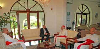 Cardinal Filoni calls on PM