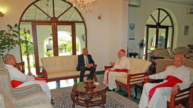 Cardinal Filoni calls on PM