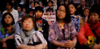 Sexual abuse survivors urge for Japan rape law reform in a protest