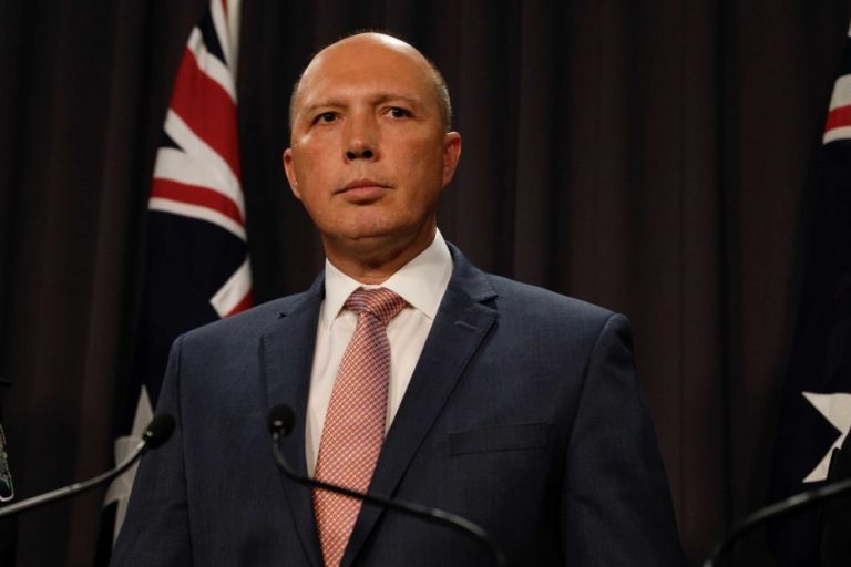 Australian Home Affairs Minister Peter Dutton to arrive in the country