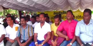 Moratuwa mayor and carpenters launch fast-unto-death