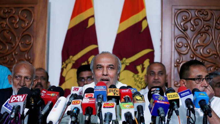 Several Muslim Ministers who resigned their posts earlier sworn in by president to their portfolios 