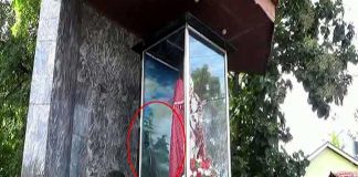 Silent protest before Katuwapitiya church