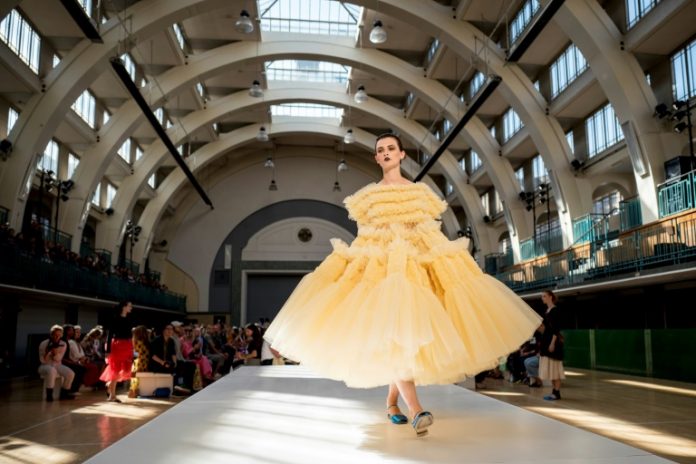 Dresses flow for Beckham, billow for Goddard: London fashion trends ...