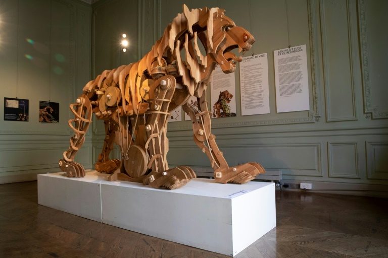 Leonardo da Vinci’s mechanical lion goes on display in Paris