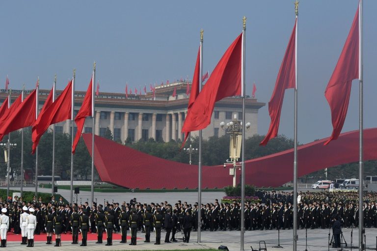 China readies for anniversary, Hong Kong for protest