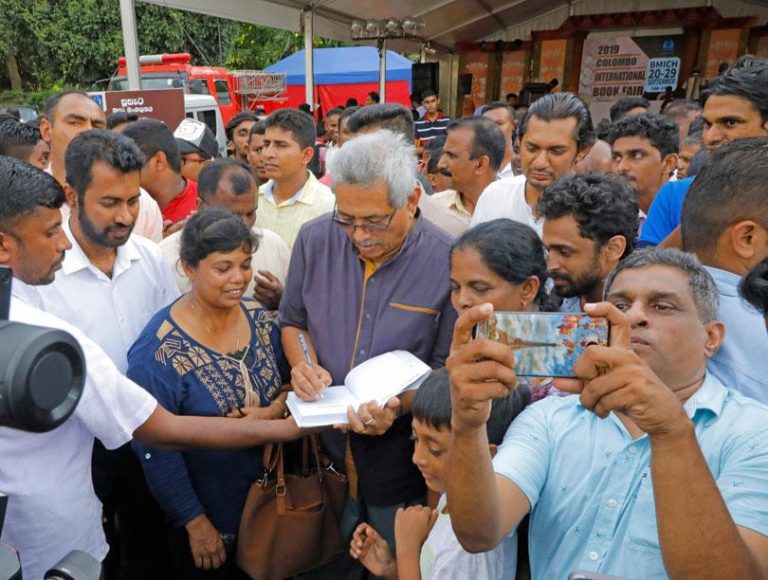 Gota autographs “Gotabaya”