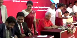 17 parties sign agreement to form ‘Sri Lanka Nidahas Podujana Sandanaya’