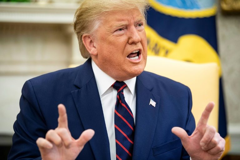 Trump lashes out at rising impeachment storm