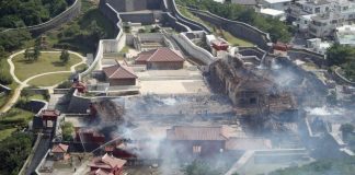 Fire engulfs World Heritage castle in Japan’s Okinawa
